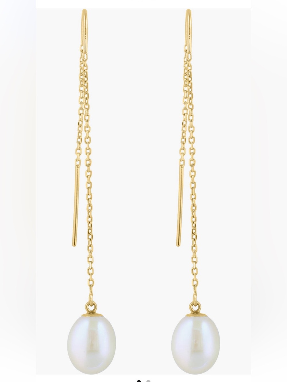Effy 14K Freshwater Pearl Threader drop Earrings